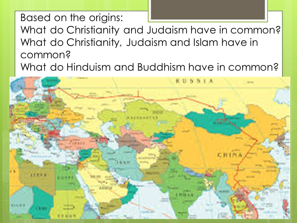 What do Judaism and Islam have in common with each other but not with Christianity?